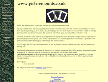 Tablet Screenshot of picturemounts.co.uk